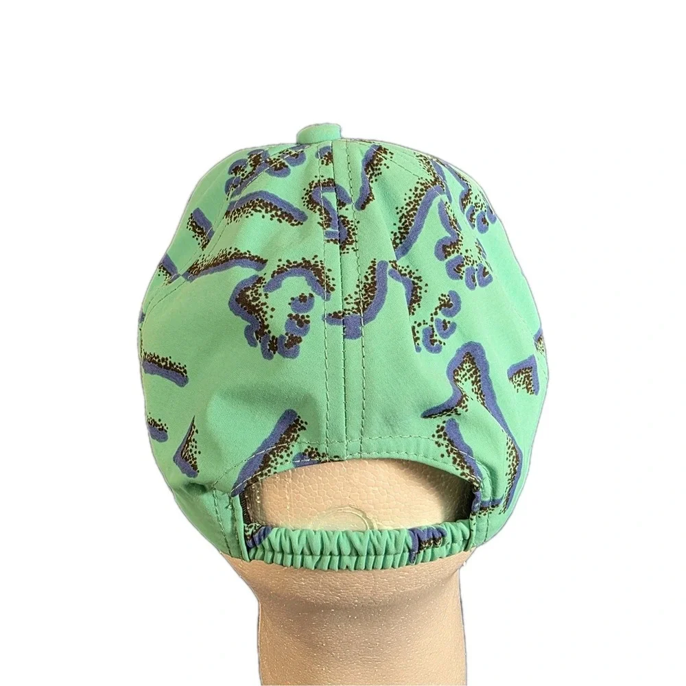 Vintage Gecko Hawaii Lizard Glasses ‎ AOP All Over Print Strapback Hat OSFM Teal